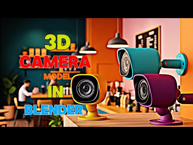 Blender 3D Camera Model Tutorial | Product Style Modeling#cctv #camera #blender 3d der