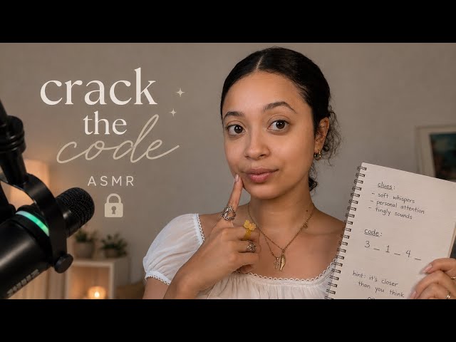 Can You Crack The Code? ASMR HARD LEVEL (Clicky Whispers & Ring Flutters) 🧑‍💻 👩‍💻