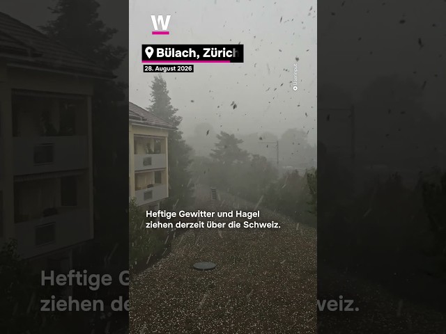 Eine Kaltfront zieht am Freitag über die Schweiz, sie bringt Unwetter und Gewitter mit sich ⛈️
