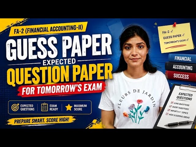 GUESS PAPER | FA-2| FINANCIAL ACCOUNTING | FULL EXPLANATION | SEMESTER-2 OU | @shivanipallela 