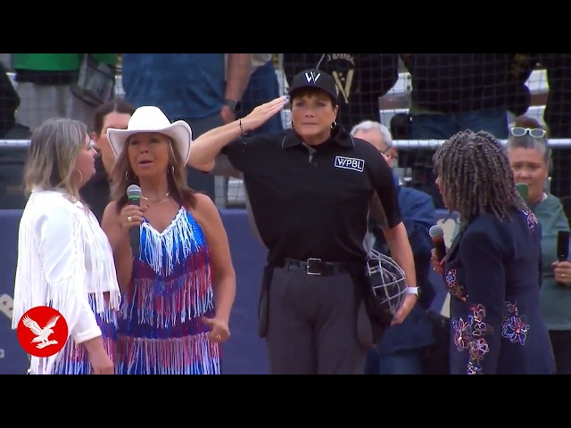National anthem performance at historic women’s pro baseball game goes viral for the wrong reasons