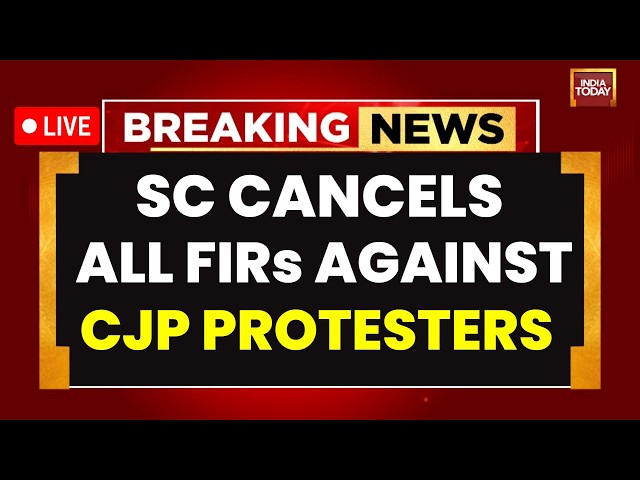 India Today LIVE: CJP Cancels September 5 Protest After SC Quashes All FIRs Against Protesters