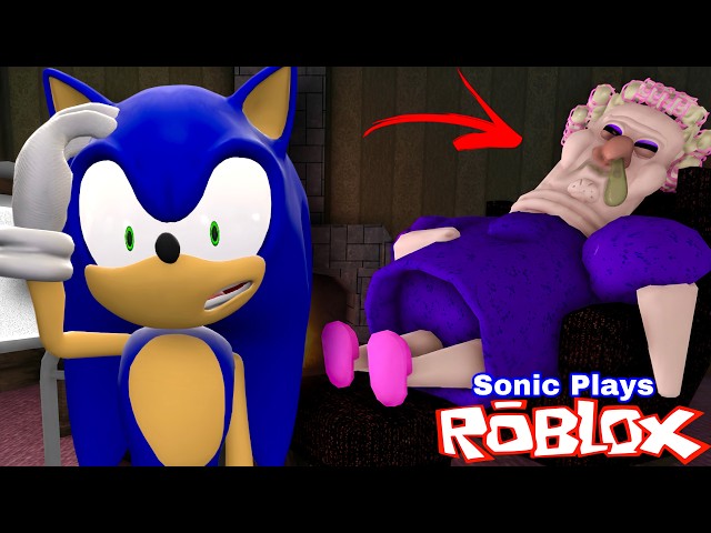 Sonic Plays: ROBLOX - GRUMPY GRAN !!!