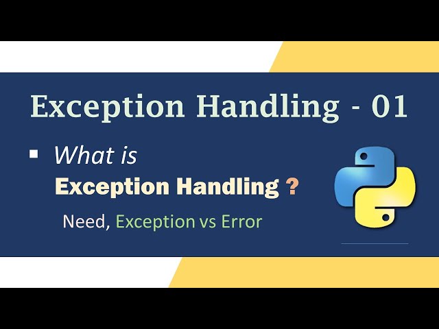 What is Exception Handling?| Exception Handling in Python🚨| What are Exceptions? | Python Tutorial