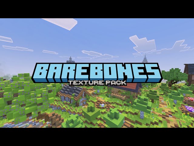Bare Bones New Version Texture Pack For Minecraft 1.21.130+