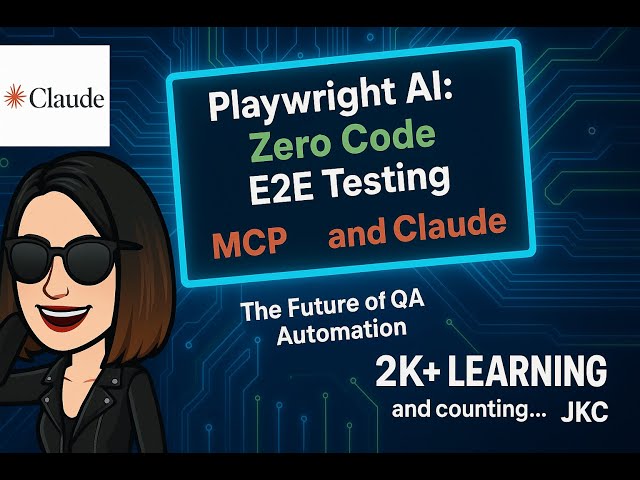 Playwright mcp + Claude Desktop: Zero-Code E2E Testing | The Future of QA Automation | JKC Tutorials