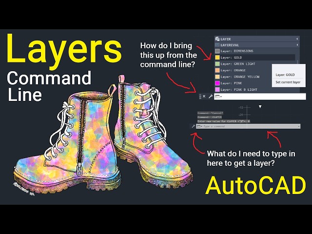 Moving Objects Between Layers - Command Line Commands for Drafters Engineers Architects AutoCAD