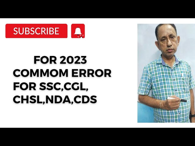 common errors related questions| All competitive exam | continues learning|