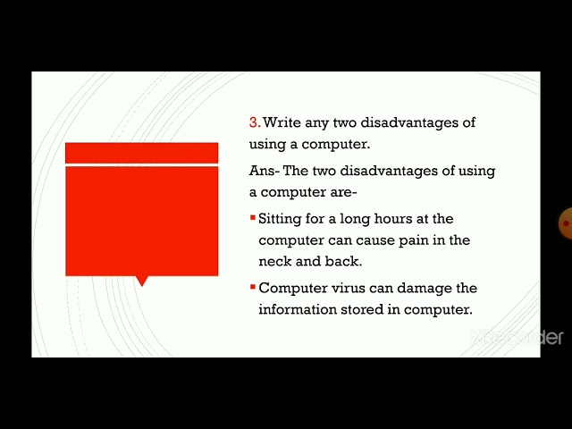 Class 2, Computer, Chapter 1, Computer – An Electronic Device, Question and Answers