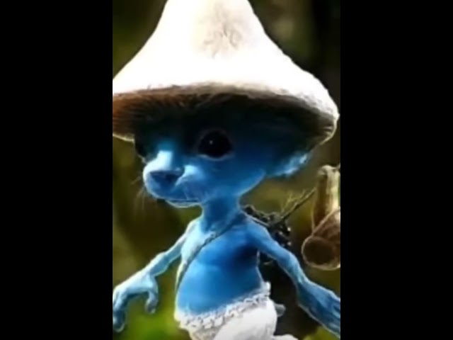 MrBeast Smurf cat meme #foryou #smurf #cat #funnymemes #mrbeast #Kurzgesagt (Science) #asmr #catmeme