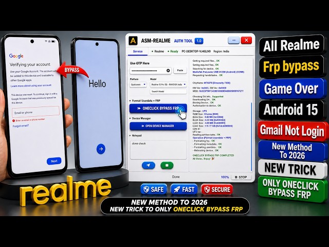 How To Use? Realme Frp Bypass One click Tool 