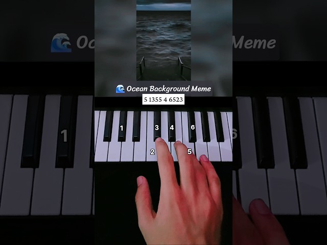 Ocean Meme Song (Piano Tutorial) #viral #shorts