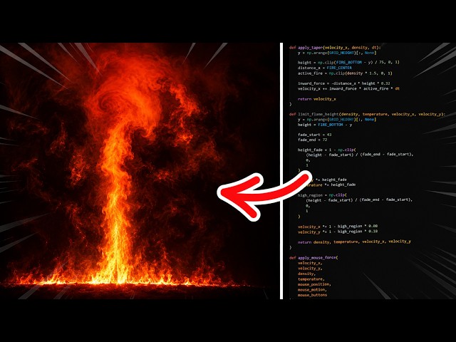 I Made a Fire Simulation From Scratch (and it almost broke me)