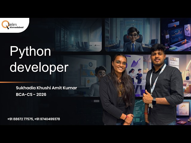 Dream Job Achieved! Python Developer Placement | QSpiders Student