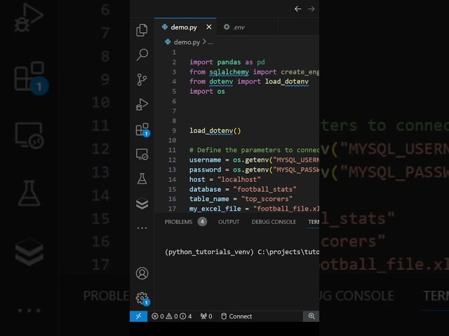 Use SQLAlchemy to load data from MySQL database into an Excel spreadsheet (via Pandas dataframe) usi