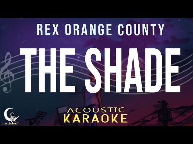 THE SHADE - Rex Orange County ( Acoustic Karaoke )