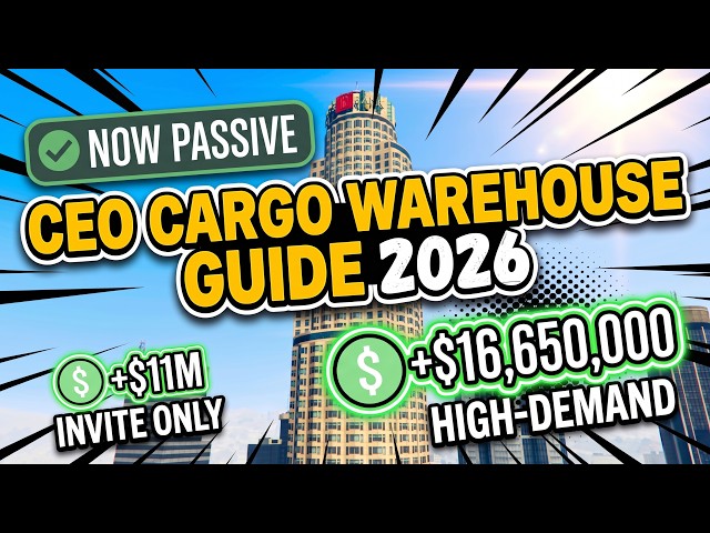 CEO Cargo Warehouse Guide 2026 New Passive Method GTA Online GTA 5 GTA 6