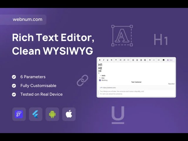FlutterFlow Rich Text Editor Widget ✍️ Clean WYSIWYG + Toolbar 🧩 #rich #text #editor #widget
