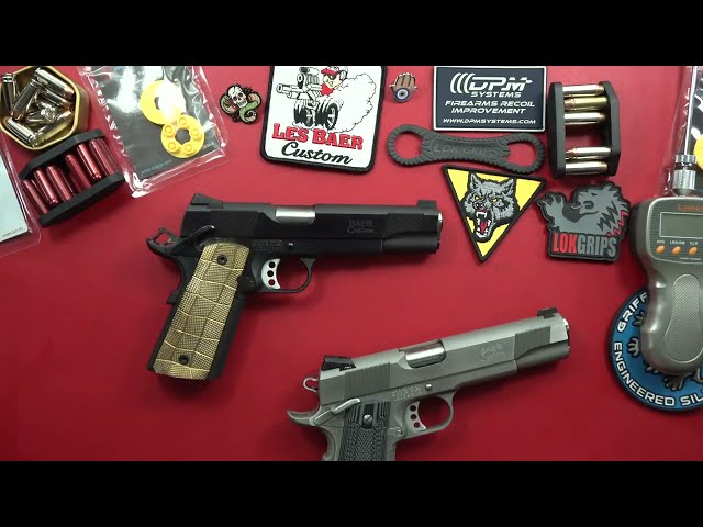 Pistolas Les Baer Custom (Custom Carry) 1911 de acero inoxidable y pavonadas