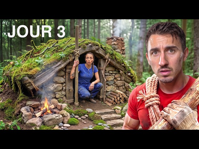72 Hours in the Forest to Build the Best Shelter Possible (No Experience)