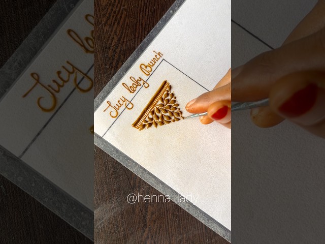 Juicy leafy bunch Mehndi design | Gulf leaf henna design #juicy #gulf #leafart #mehndi #tutorial