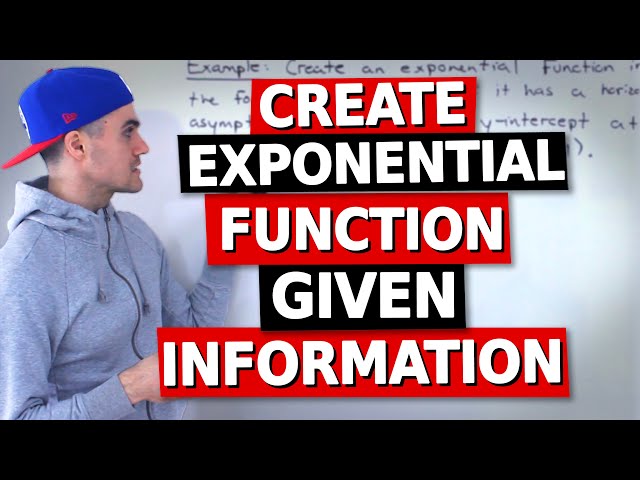 MCR3U - Create Exponential Function - Grade 11 Functions