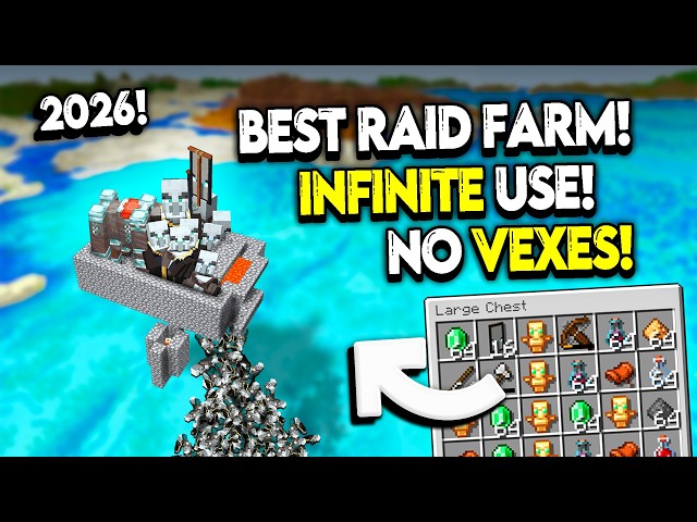 3,200 In 5 Minute! BEST RAID Farm in Minecraft 1.21/26.2+