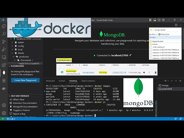 Creación de un contenedor de MongoDB usando Docker