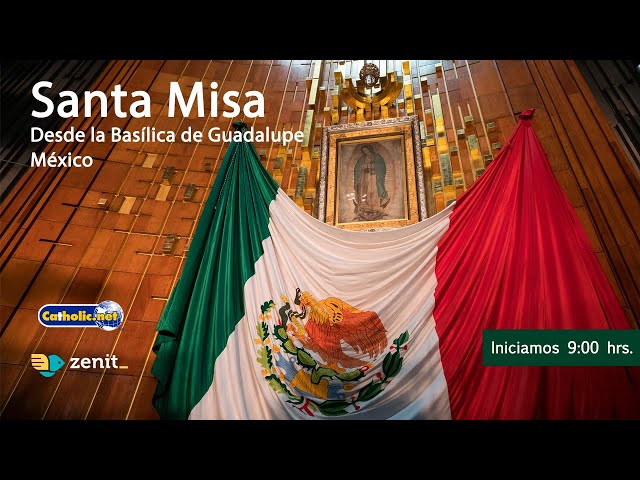 Today's Mass from the Basilica of Guadalupe 🇲🇽. Tuesday, 06/02/2026 9:00 AM.