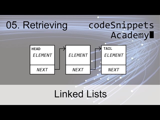 Linked Lists in Java 05. Retrieving