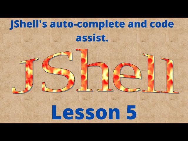 Lesson 5 JShell's auto complete and code assist #java #programming #programação #jshell