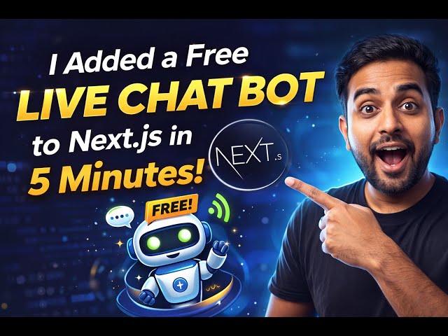 I Added a Free Live Chat Bot to Next.js in 5 Minutes