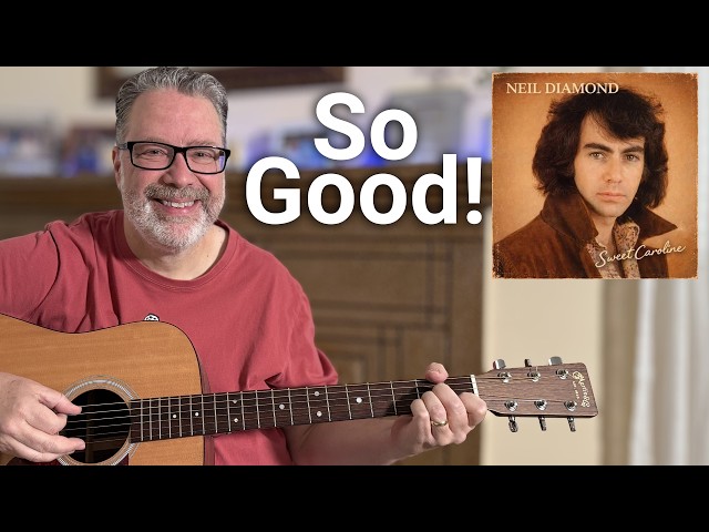How to Play Sweet Caroline on Guitar (Easy Beginner Lesson)