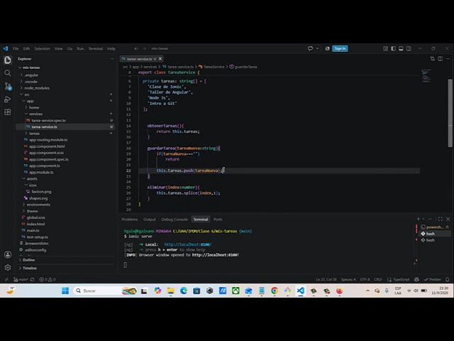 IPDM Desarrollo App Ionic mis tareas Clase 6