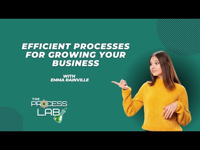 #9 Efficient Processes for Growing Your Business | The Process Lab Podcast