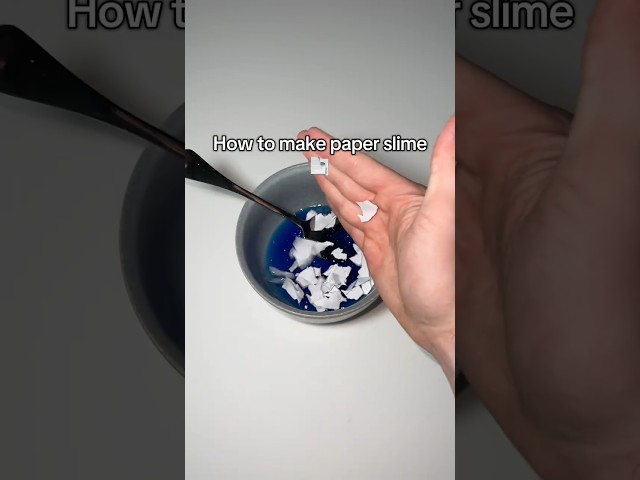 How to make paper slime 📄 #slime #tutorial