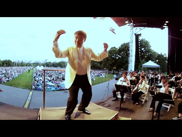 On Stage with the New York Philharmonic in Central Park