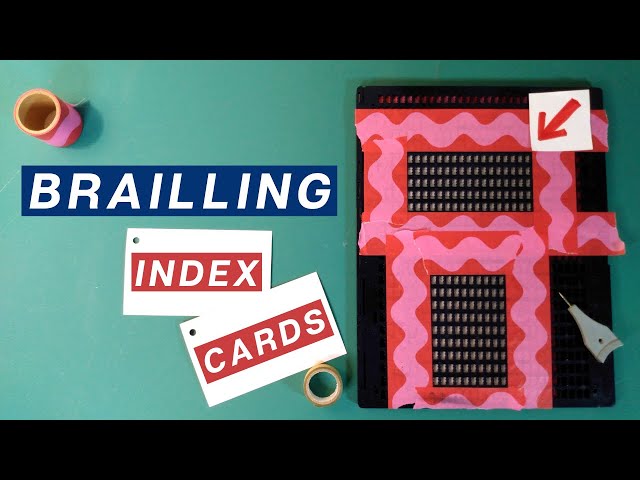 How to Add Braille to an Index Card