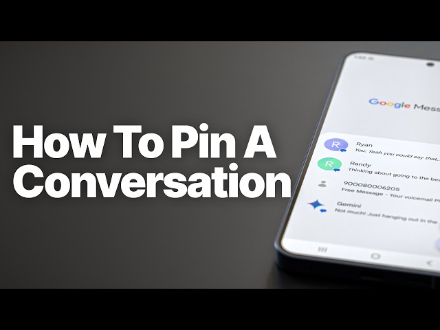 How to Pin a Conversation on Android (Samsung, Pixel, Motorola & Others)