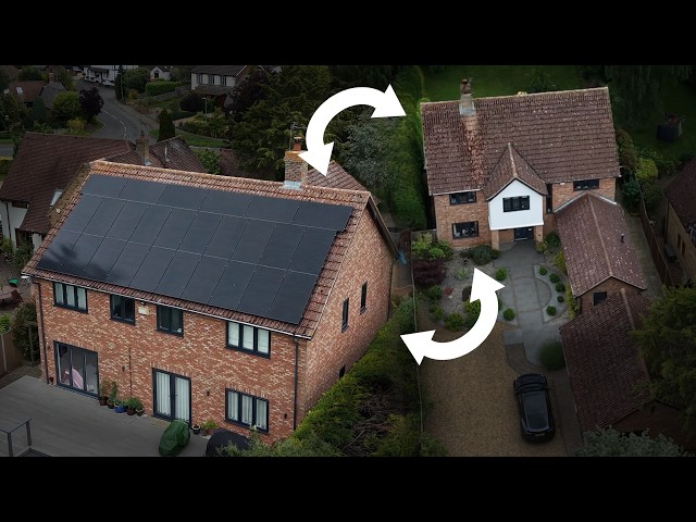 We ATTEMPT to HIDE the solar panels on this STUNNING Solar Panel Installation