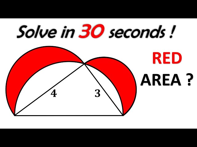 Only 1% Can Solve This Area in 30 Seconds!