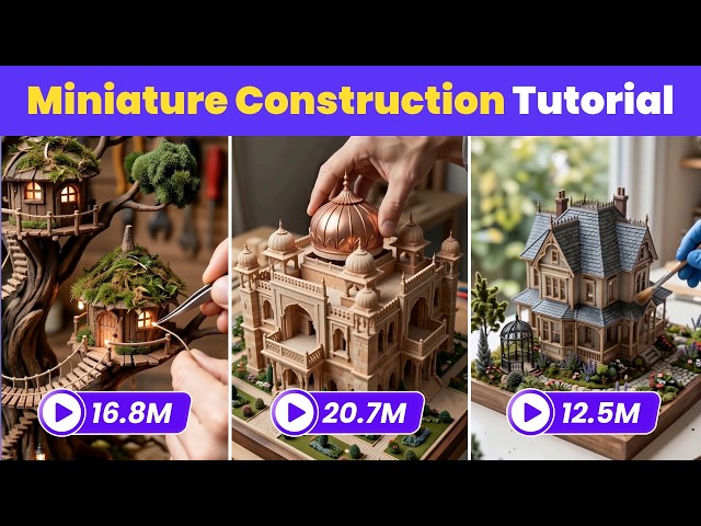 How to Make Miniature Construction Videos with AI | Miniature Construction Trend Tutorial
