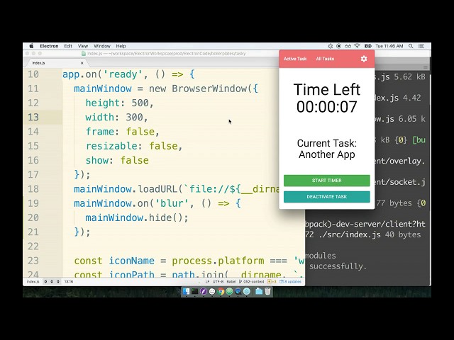 Electron js + React js  tutorial | Episode 2.9 (STATUS TRAY APPLICATION )