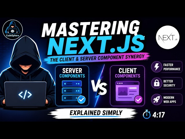 ⚛️ Mastering Next.js | Client vs Server Components Explained Simply (2026)