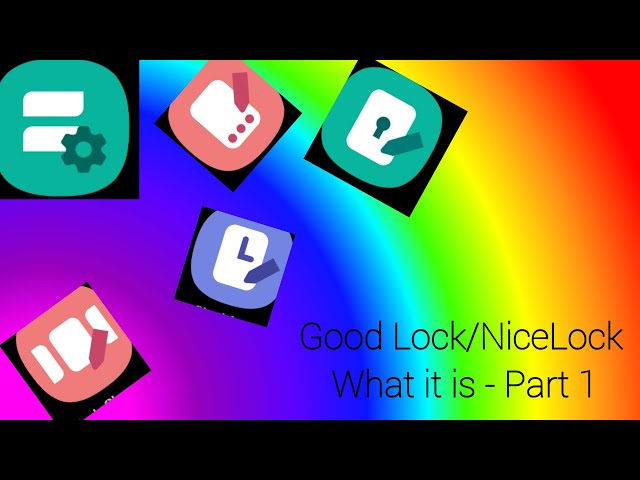 Good Lock/Nice Lock 2020 customization Part 1