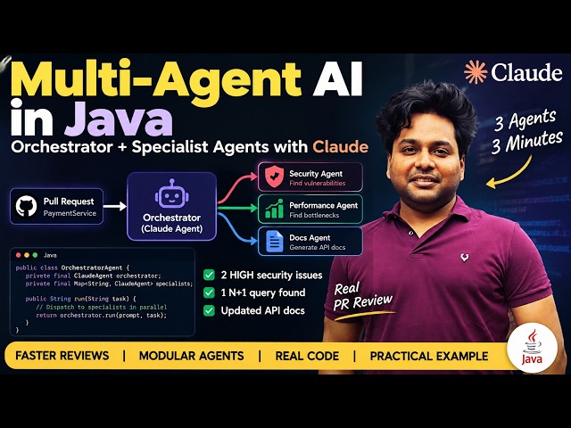 31. Multi-Agent AI in Java: Build an Orchestrator with Claude & Specialist Agents