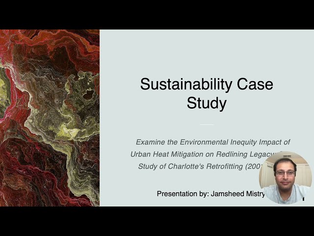 Jamsheed's Sustainability Case Study Presentation