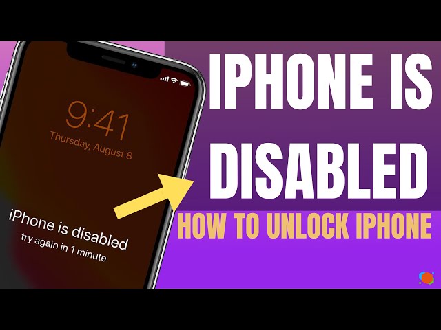 iPhone Is Disabled | How to Unlock Disabled iPhone, iPad, iPod Touch | Fix a Disabled iPhone, iPad