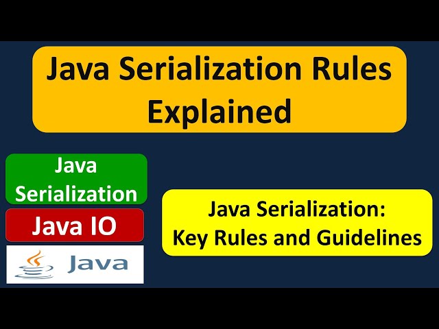 Java Serialization Rules Explained | Java IO | Java Tutorial