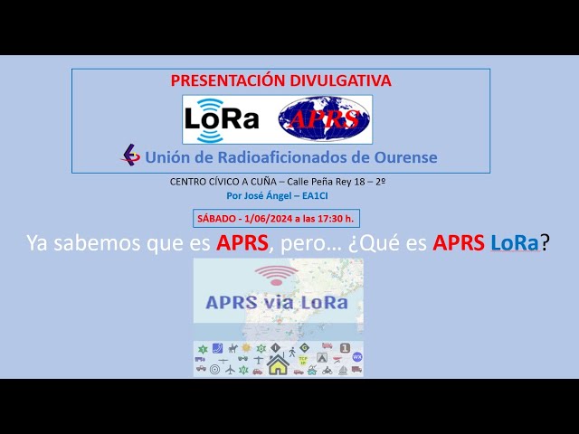 APRS LoRa - Charla de EA1CI sobre las posibilidades del sistema LoRa